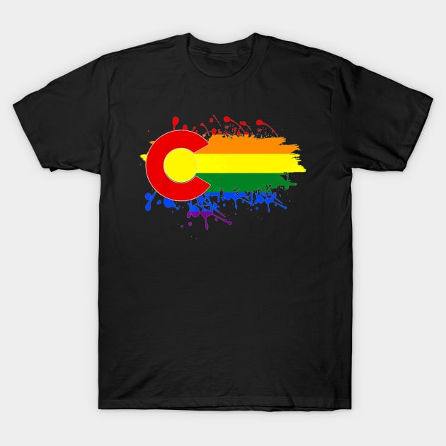 Colorado LGBTQ T-Shirt by MonkeysMind